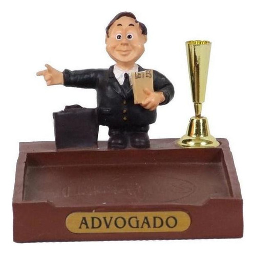 Miniatura Advogado 8cm Porta Caneta E Papéis Cor Outro