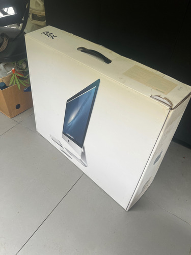 Caja Cartón Embalaje Imac Apple Blanco