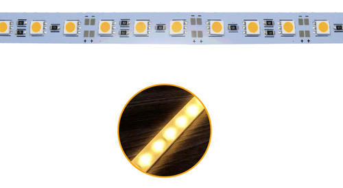 Barra Régua De Led Smd 5630 24w 100cm P/ Perfil Perfilado