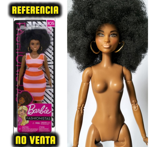 Barbie Fashionistas #105 Cuerpo Made To Move, Descontinuada (Usado)