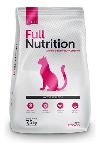 Alimento Full Nutrition Gato Adulto X 7,5 Kg