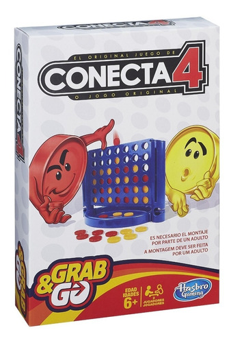 Jogo Connect 4 Grab E Go Hasbro 