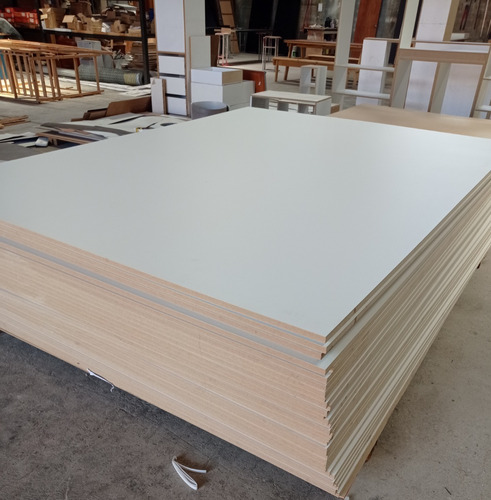 Melamina Mdf Color Blanco 1 Cara 244x122x18mm