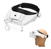 Comprar Lupa Lente Visera De Cabeza Con Luz Led + 5 Lentes  