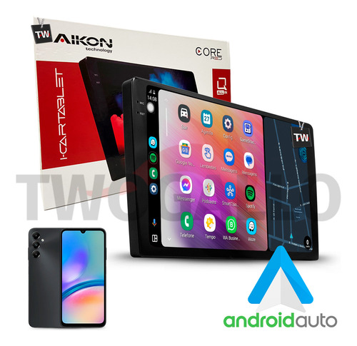 Multimidia Aikon 10 Polegadas Creta 2017-2025 C/ Tv Digital