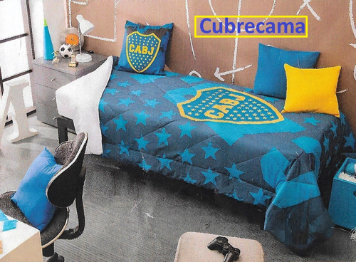 Cubrecamas Casablanca Twin + Jgo De Sabanas Clubes De Futbol