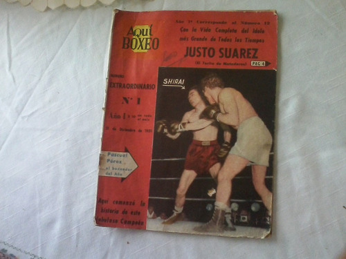 Antigua Revista Aqui Boxeo Num.12 Año 1959 C/poster Central