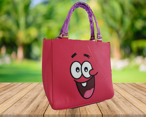 Imagen 6 de 8 de Bolsa De Mano De Niña Con Imagen De Patricio (bob Esponja)