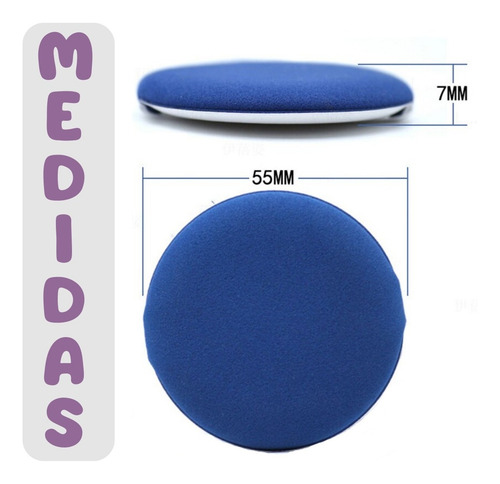 Kit Esponja Puff Para Aplicar Maquillaje Polvo Estuche 7pz