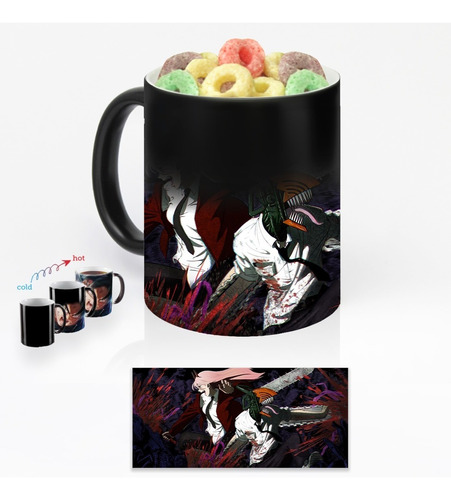 Taza Magica Chainsaw Man Power Denji Personalizada