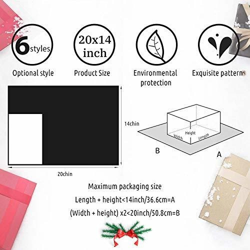 Papel Navidad Whaline, 120 Hojas, Varios Diseños, Envoltura