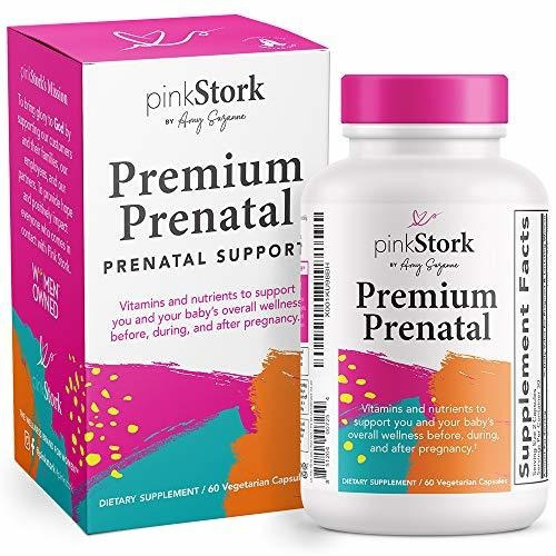 Pink Stork Premium Prenatal: Vitamina As Prenatales Natural