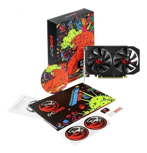 Imagem 10 de 10 de Placa De Vídeo Pcyes Amd Radeon Rx550 4gb Gddr5 128 Bits