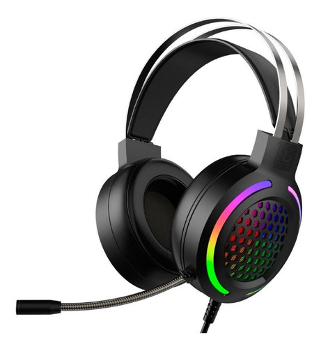 Audifonos Vak G08 Gamer Gaming Aux Usb Microfono Led Colores