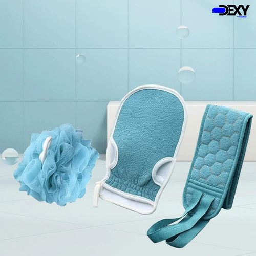 Kit De Baño Con Cepillo, Masaje Y Exfoliación Para Ducha