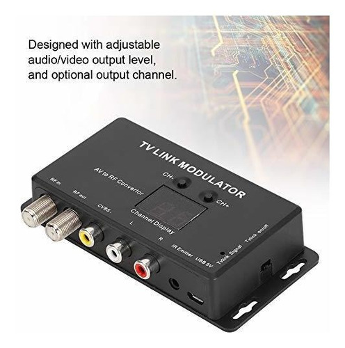 Modulador Rf Uhf Tv Link, Universal Av A Rf, Pal, Ir