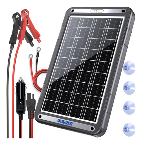 Cargador Mantenedor Bateria Solar Mppt 15 W Panel 12 V Kit