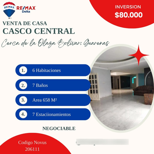 Venta De Casa En Casco Central De Guarenas