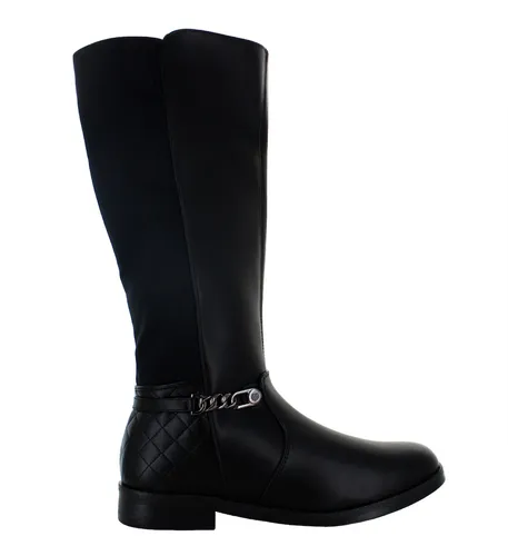 Tropicana Bota Alta Vestir Casual Polipiel Negro Mujer 82638