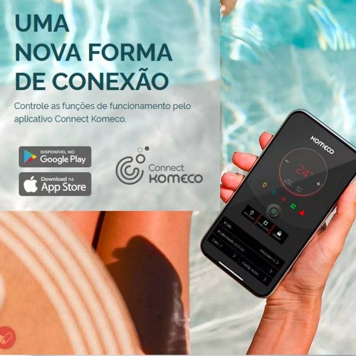 Aquecedor 5 Em 1 Komeco Kobc 17000btu Até 25 Mil Litros Para Piscina