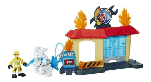 Transformers Rescue Bots Taller De Riffin Rock Play Set 