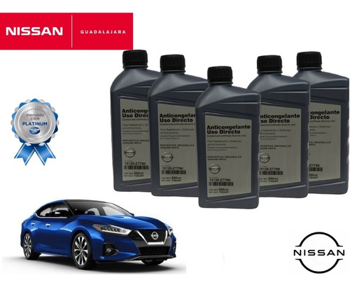 5 Litros De Anticongelante Original Nissan Maxima 2020-2023