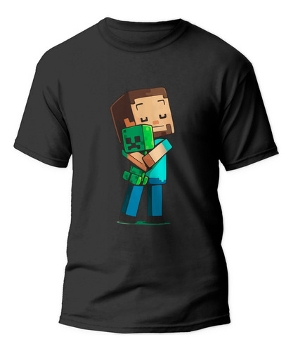 Polera Ters Creeper Videojuegos Minecraft Infantil Niños