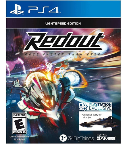 Ps4 - Redout - Corra mais rápido do que nunca - Físico - Extreme Gamer