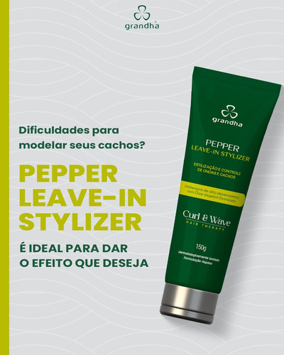 Kit Grandha Vector Force Shampoo + Condicionador + Leave-in