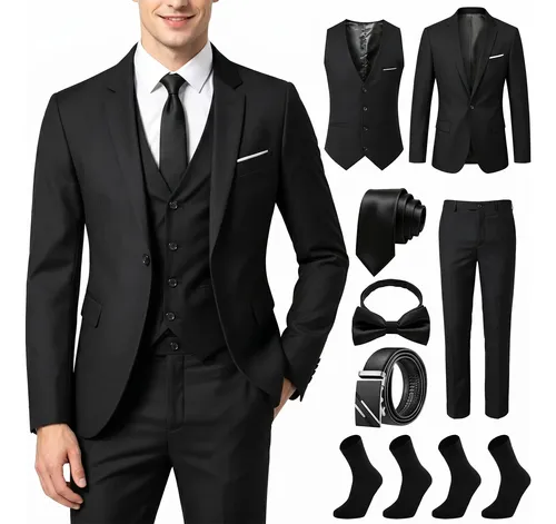 Traje De Negocios 8 Piezas Traje Casual Para Hombre