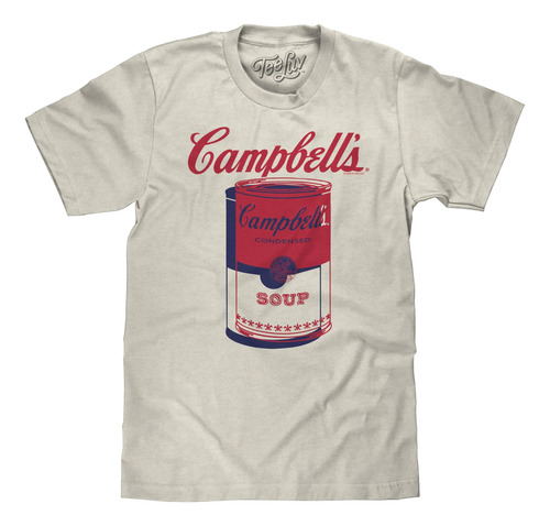 Tee Luv Camisa Retro Para Hombre Con Lata De Sopa Campbells 