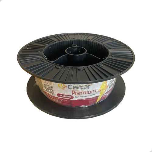2x Carretel Fio De Alumínio 1,60mm 500mts P/ Cerca Elétrica Cor Prateado