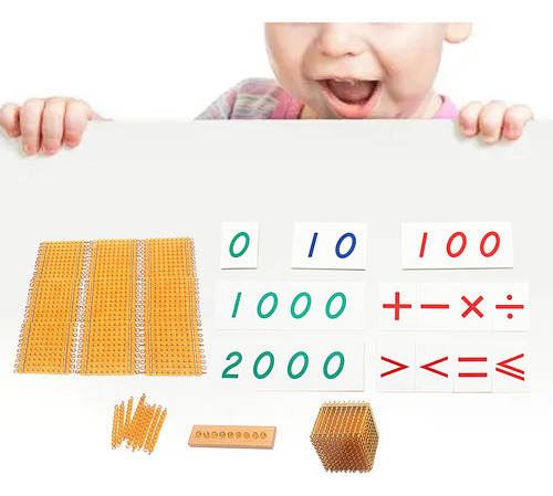 Material De Matemática De Contas, Brinquedos De Dourado