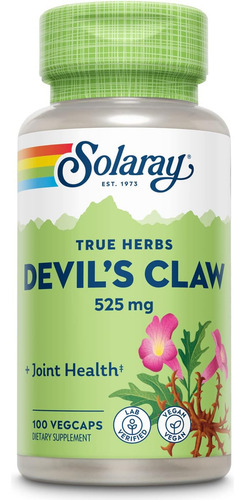 Solaray Devils Claw 100vegcaps Sabor Sin Sabor