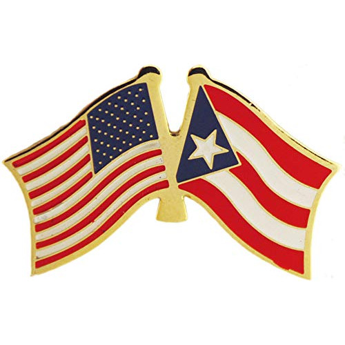 Pin De Solapa De 1  De Bandera De Puerto Rico/ee. Uu. M...