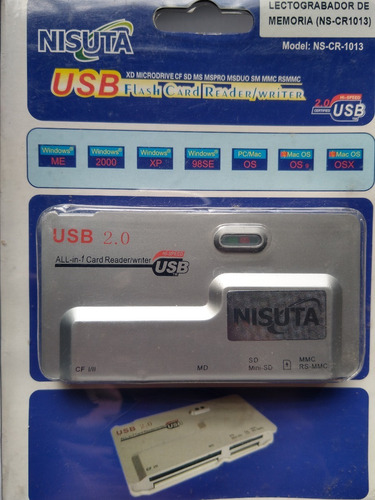 Lectograbadora De Memoria Usb - Nisuta (ns-cr1013). Pilar
