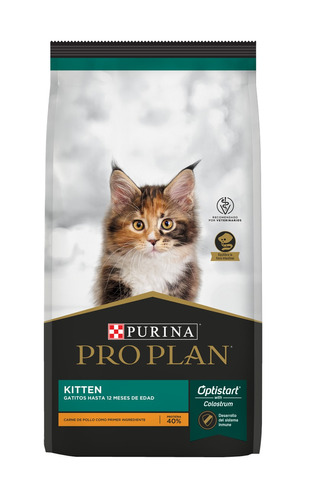 Alimento Pro Plan OptiStart Kitten para gato de temprana edad sabor pollo y arroz en bolsa de 3 kg