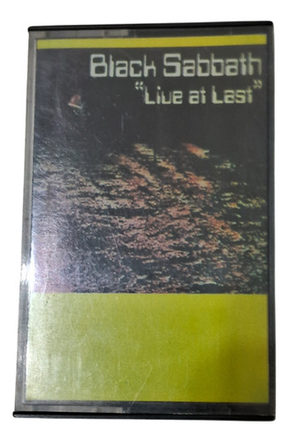Black Sabbath Live At Last Cassette Importado Edición Especial