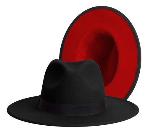 Sombrero Fedora Clásico De Ala Ancha Para Mujeres Y Hombres,