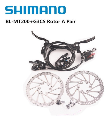 B Shimano Mt200 Brake Bike Mtb Juego De Frenos De Disco