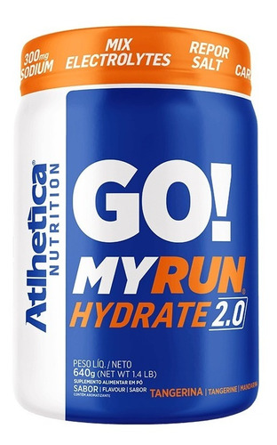 Go! Isotônico My Run Hydrate 2.0 Pote 640g - Atlhetica