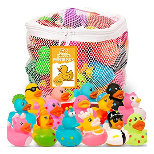 Paquete De 50 Patos De Goma Para Jeep Duck: Varios Patos De