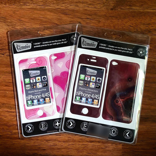 Forro Skin Protector Adhesivo Original iPhone 4 Gizmobies