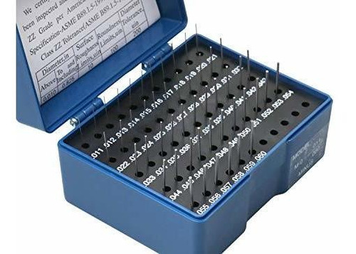 Accusize Industrial '' Pc Acero Plug Pin Gage Set Meno