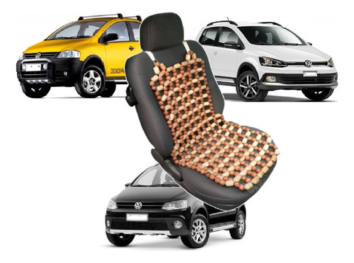 Encosto Bolinha Madeira Massageador Vw Crossfox 13 14 15 16