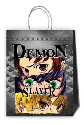 Pack 6 Bolsas De Papel Sorpresa Cumpleaños Demon Slayer V2