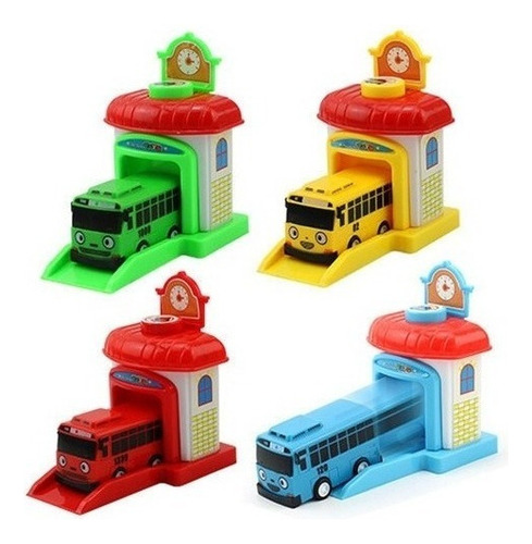 Coche De Juguete Infantil Mini Tayo Bus De 4 Piezas [u] .