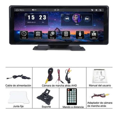 Estéreo 10.26in Portátil, Inalámbrico Android Auto Y Carplay