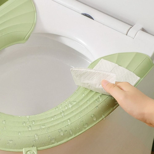 Funda De Asiento De Inodoro Lavable Para Cojín De Inodoro