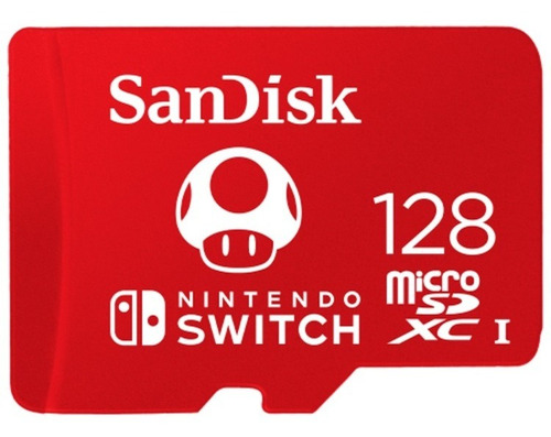 Imagen 1 de 6 de Sandisk Memoria Micro Sd 128gb 4k Nintendo Switch Xc U3 V30